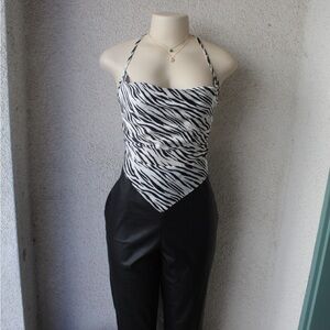 Zebra halter back